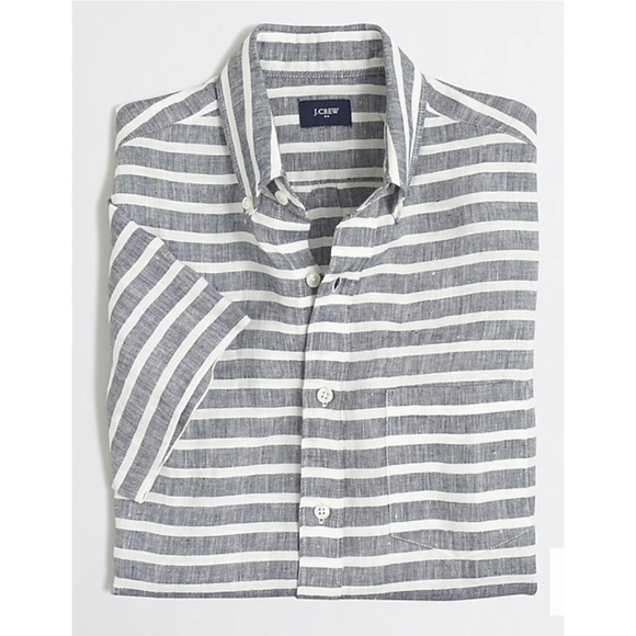 J. Crew Other - J.Crew Short-sleeve linen shirt Size Large